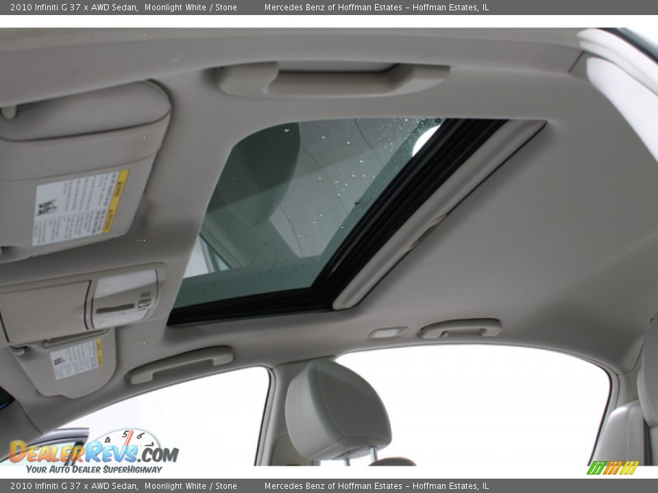 2010 Infiniti G 37 x AWD Sedan Moonlight White / Stone Photo #25