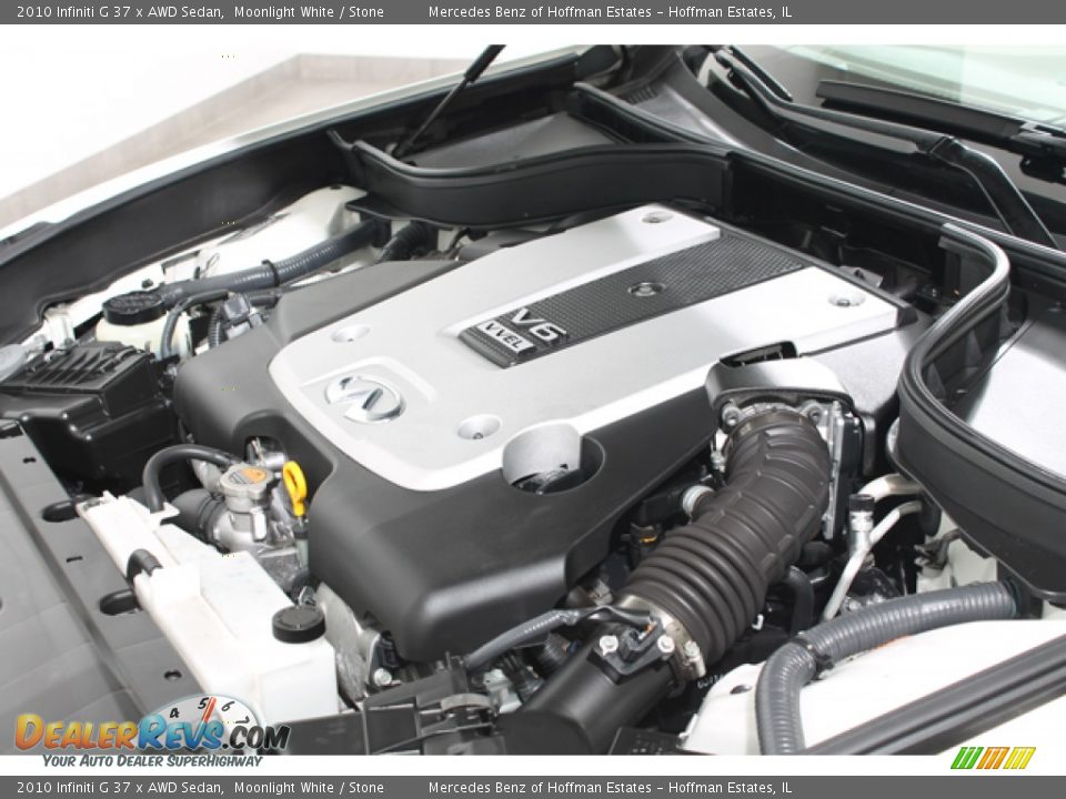 2010 Infiniti G 37 x AWD Sedan Moonlight White / Stone Photo #26