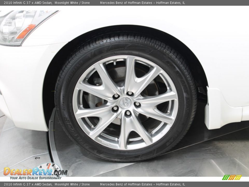 2010 Infiniti G 37 x AWD Sedan Moonlight White / Stone Photo #29