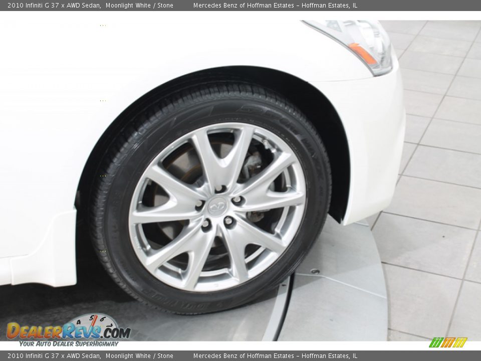 2010 Infiniti G 37 x AWD Sedan Moonlight White / Stone Photo #32