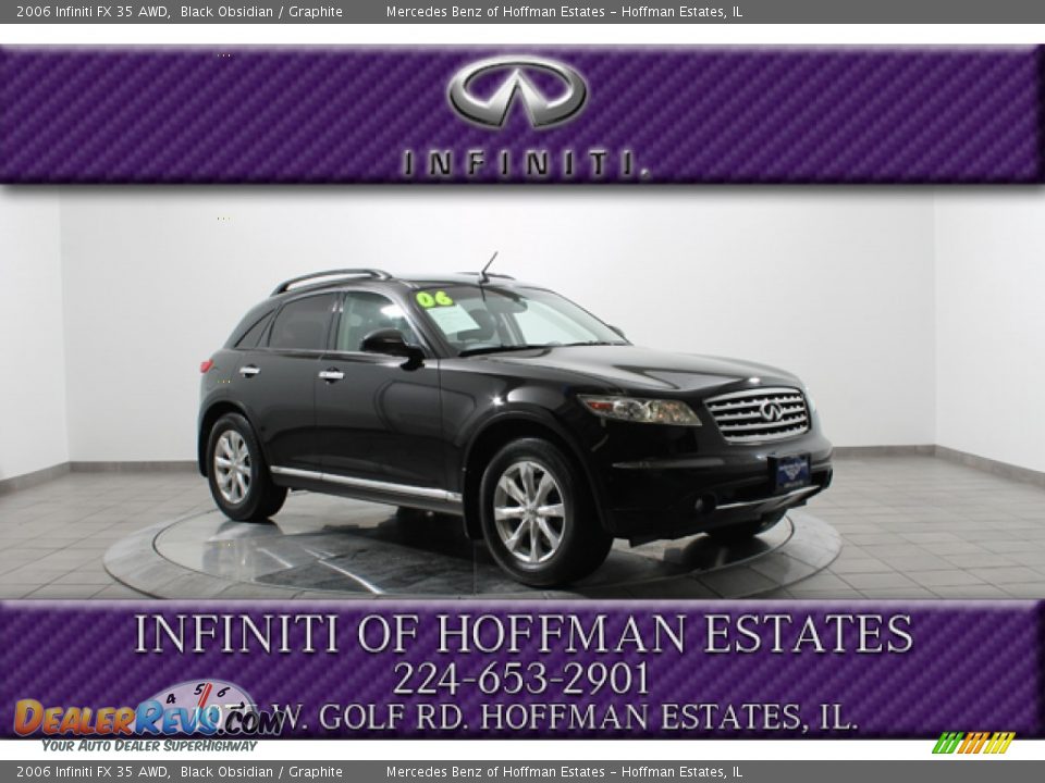 2006 Infiniti FX 35 AWD Black Obsidian / Graphite Photo #1
