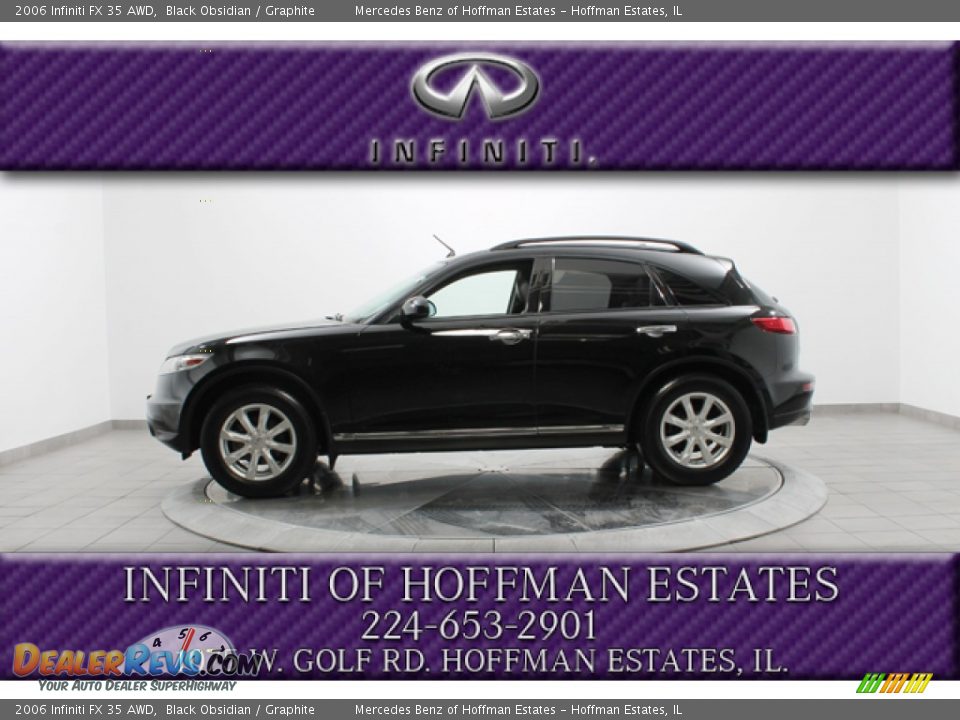 2006 Infiniti FX 35 AWD Black Obsidian / Graphite Photo #2