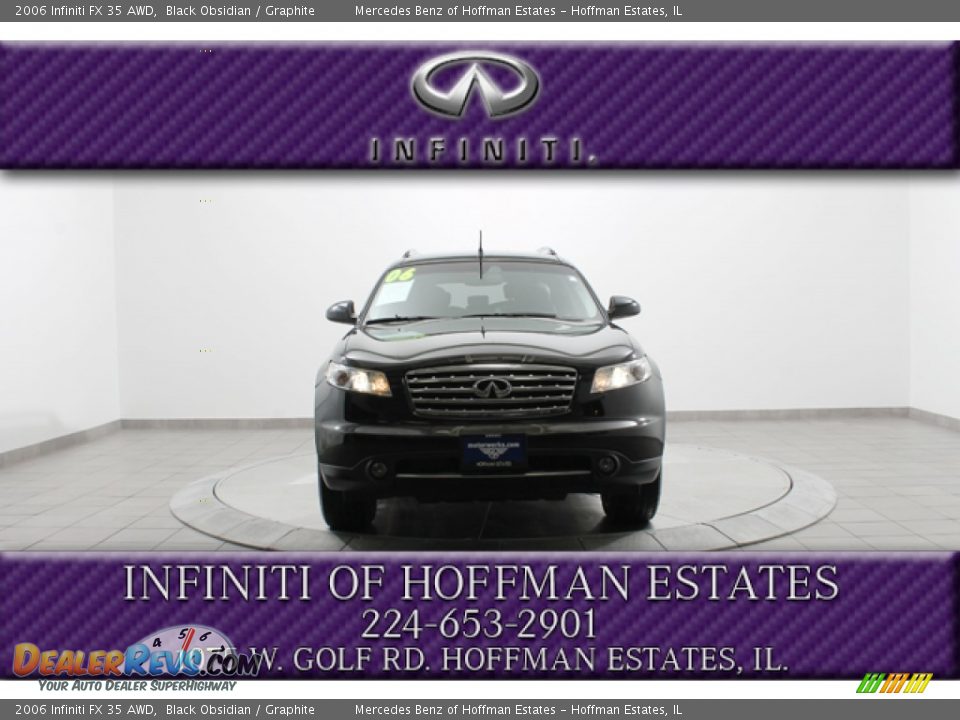 2006 Infiniti FX 35 AWD Black Obsidian / Graphite Photo #3