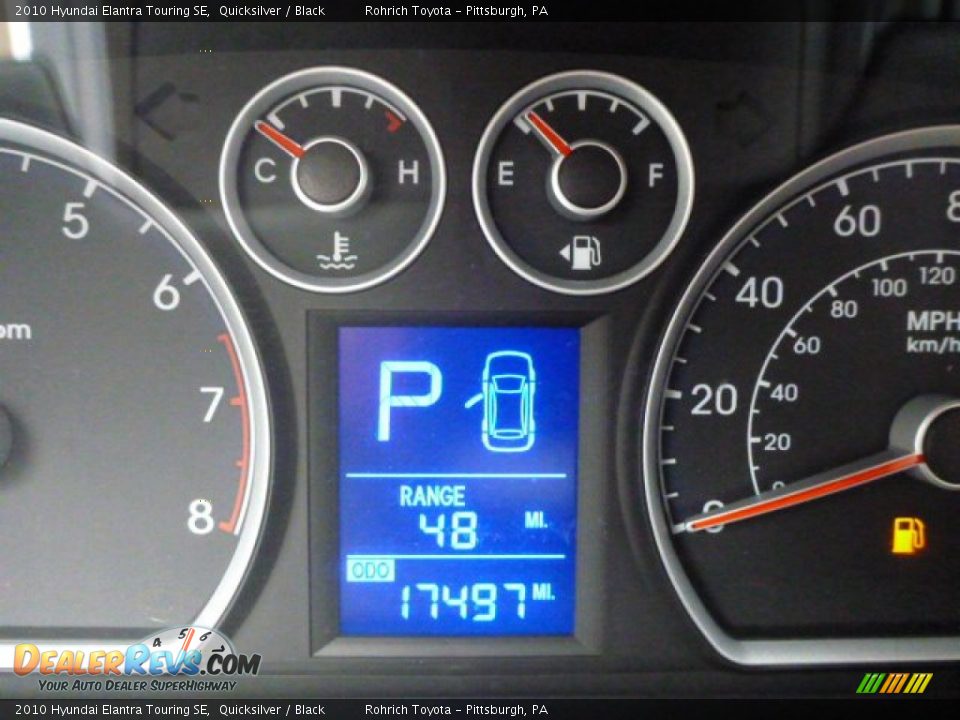 2010 Hyundai Elantra Touring SE Quicksilver / Black Photo #9