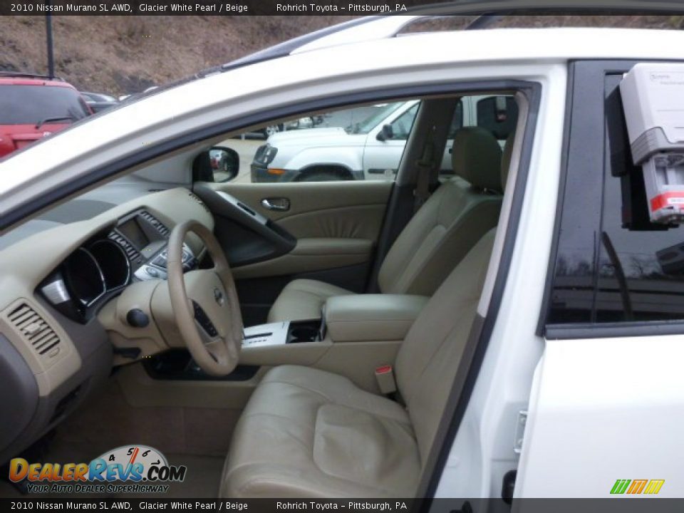 2010 Nissan Murano SL AWD Glacier White Pearl / Beige Photo #4