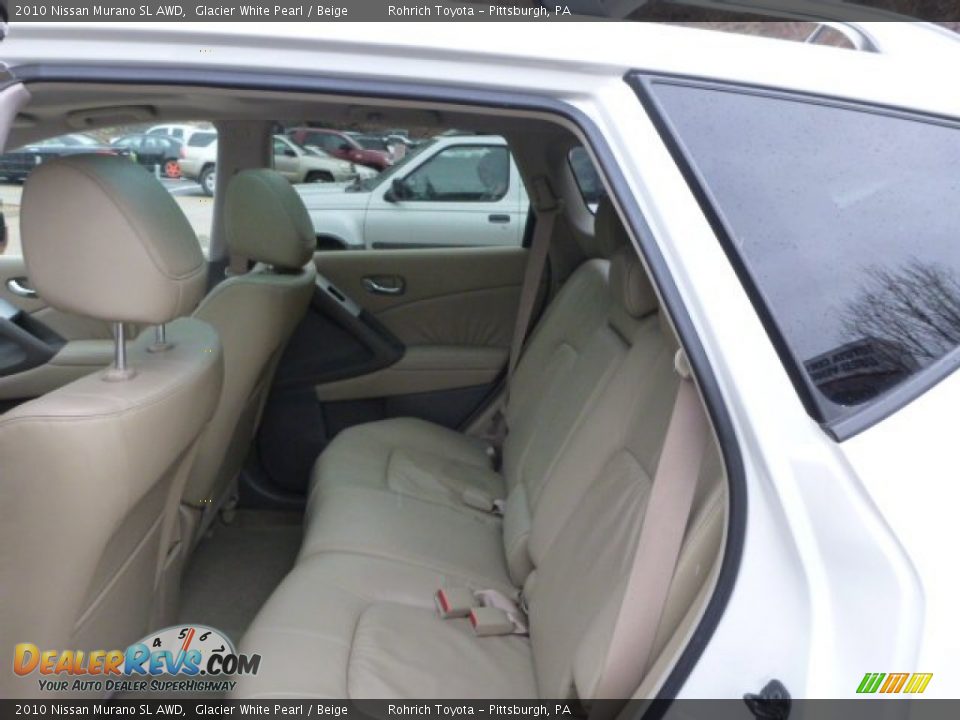 2010 Nissan Murano SL AWD Glacier White Pearl / Beige Photo #5