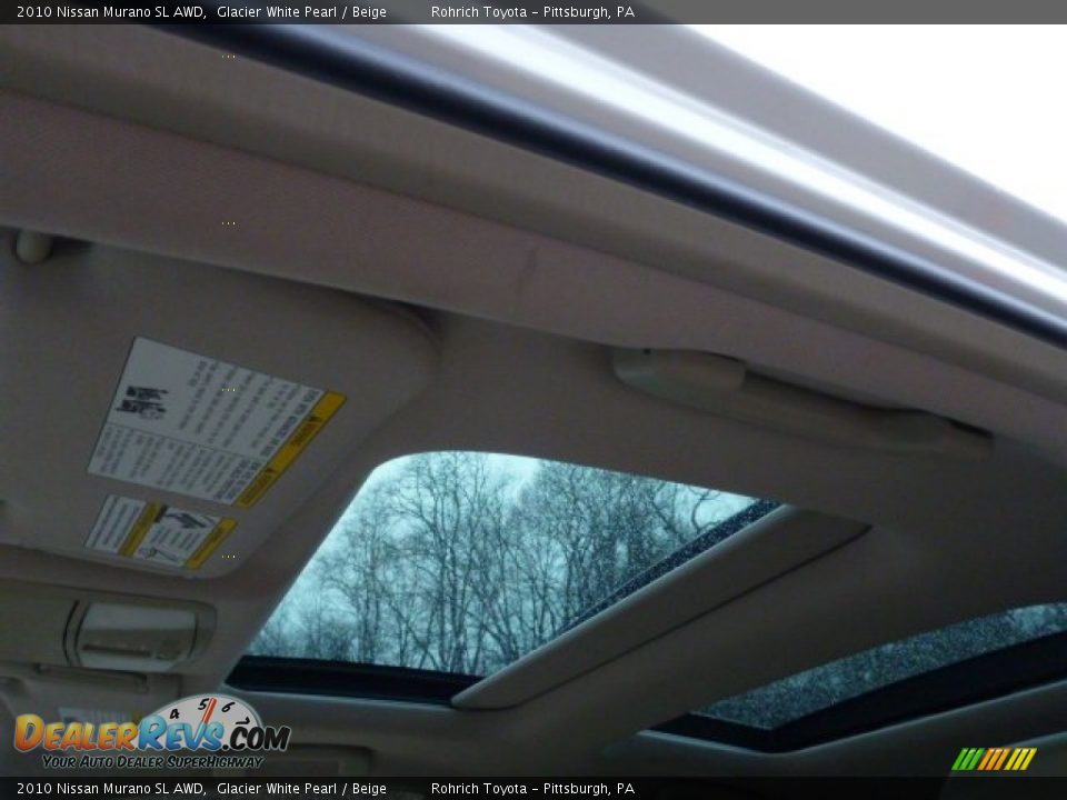 2010 Nissan Murano SL AWD Glacier White Pearl / Beige Photo #7