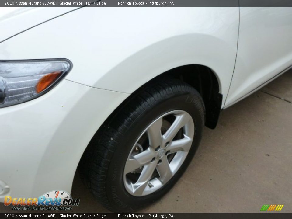 2010 Nissan Murano SL AWD Glacier White Pearl / Beige Photo #8