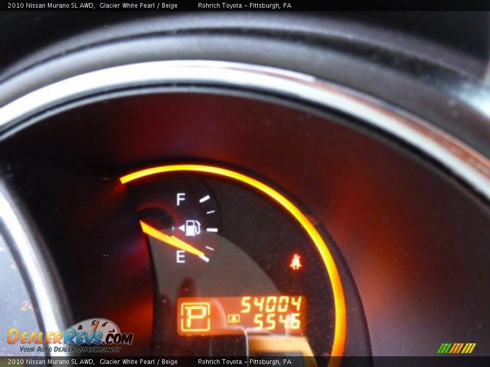 2010 Nissan Murano SL AWD Glacier White Pearl / Beige Photo #9