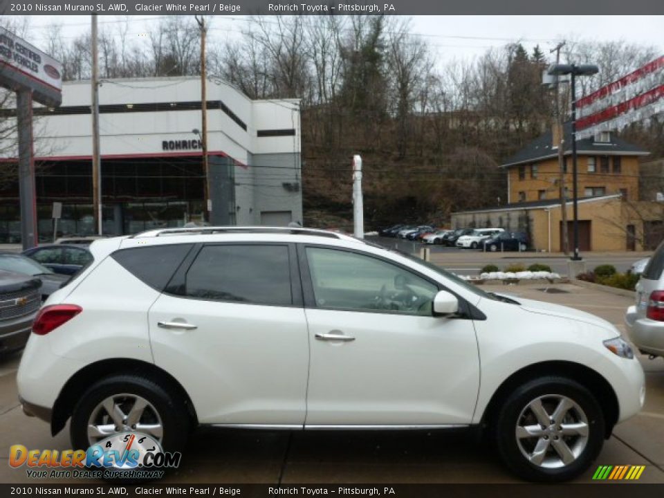 2010 Nissan Murano SL AWD Glacier White Pearl / Beige Photo #10