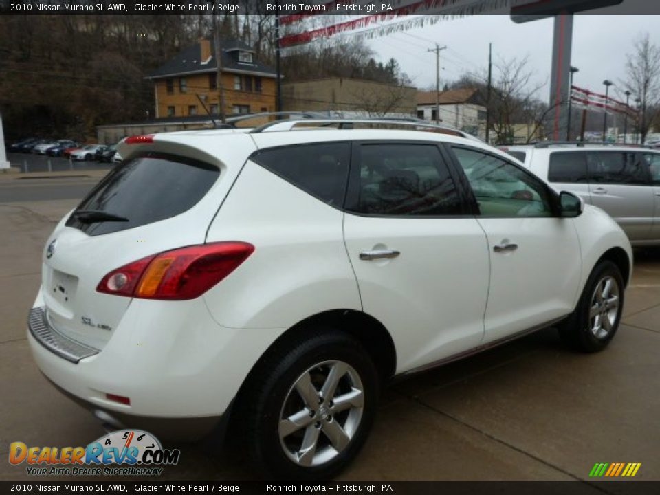 2010 Nissan Murano SL AWD Glacier White Pearl / Beige Photo #11