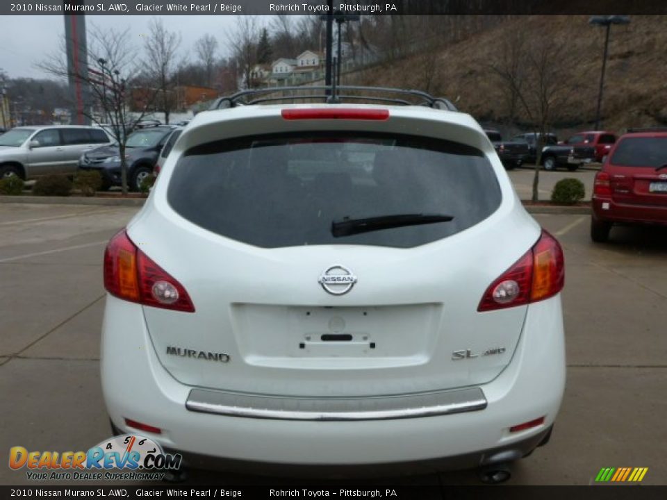 2010 Nissan Murano SL AWD Glacier White Pearl / Beige Photo #12