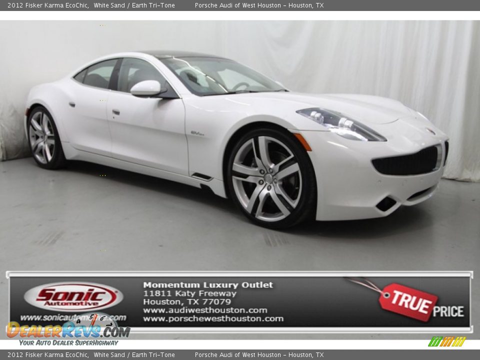 2012 Fisker Karma EcoChic White Sand / Earth Tri-Tone Photo #1