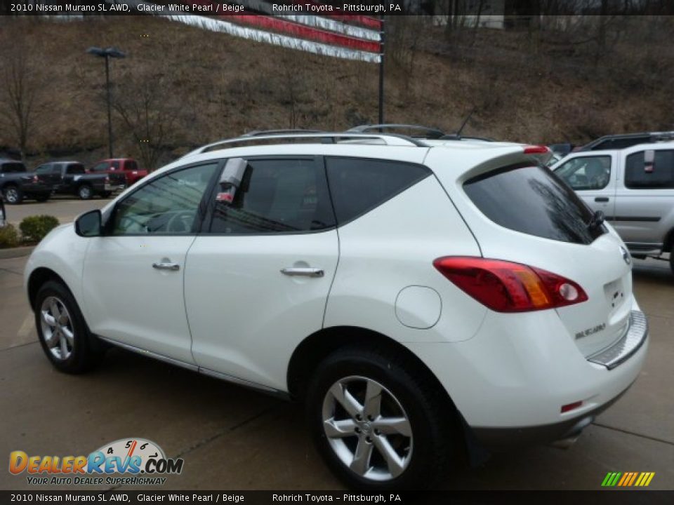 2010 Nissan Murano SL AWD Glacier White Pearl / Beige Photo #13
