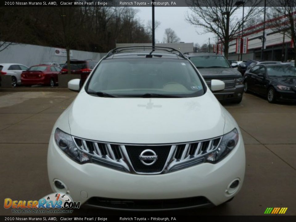 2010 Nissan Murano SL AWD Glacier White Pearl / Beige Photo #14