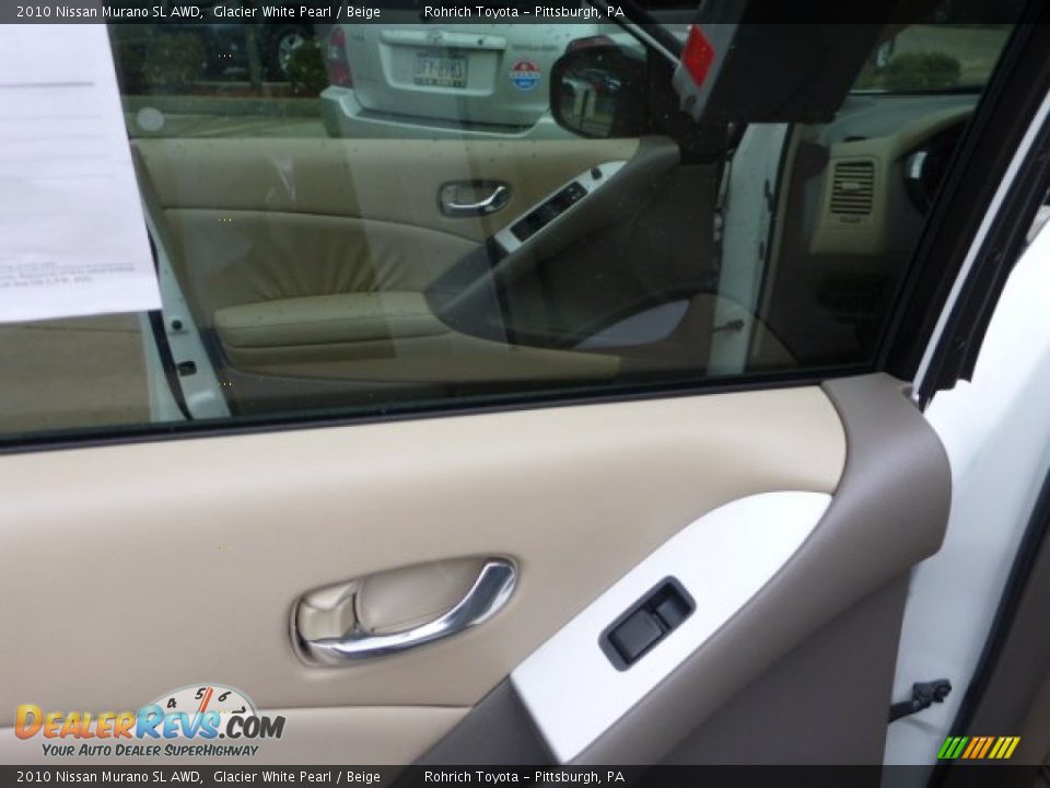 2010 Nissan Murano SL AWD Glacier White Pearl / Beige Photo #15