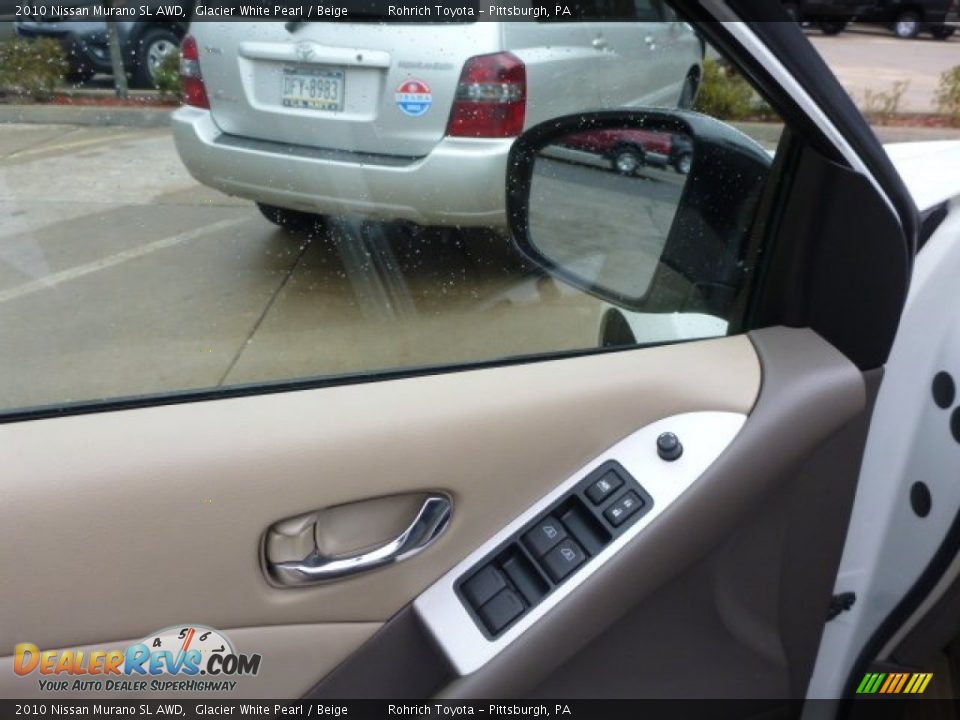 2010 Nissan Murano SL AWD Glacier White Pearl / Beige Photo #16