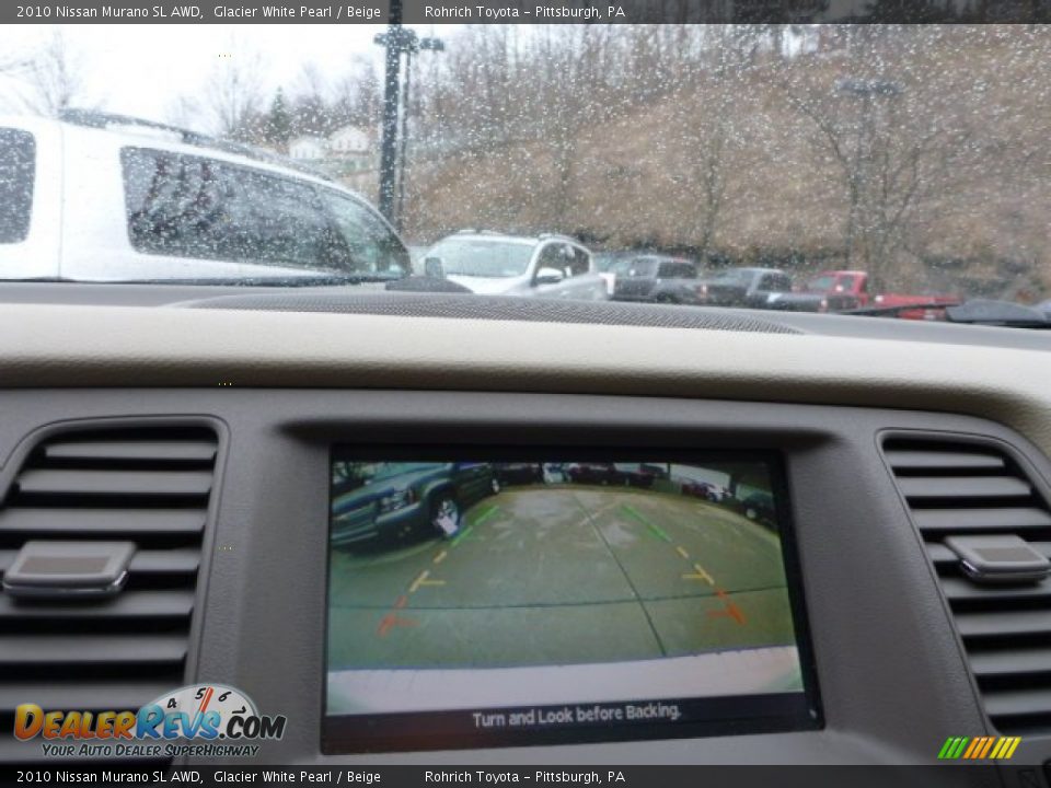 2010 Nissan Murano SL AWD Glacier White Pearl / Beige Photo #18