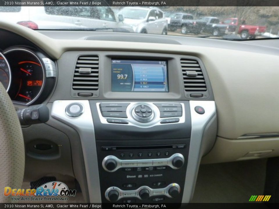2010 Nissan Murano SL AWD Glacier White Pearl / Beige Photo #19