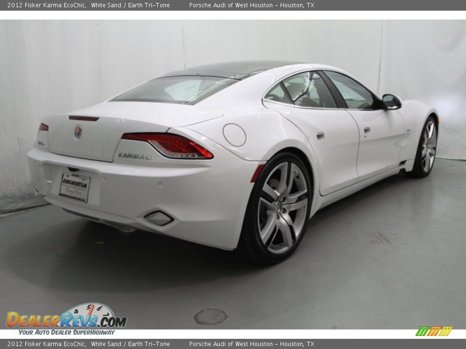 2012 Fisker Karma EcoChic White Sand / Earth Tri-Tone Photo #14