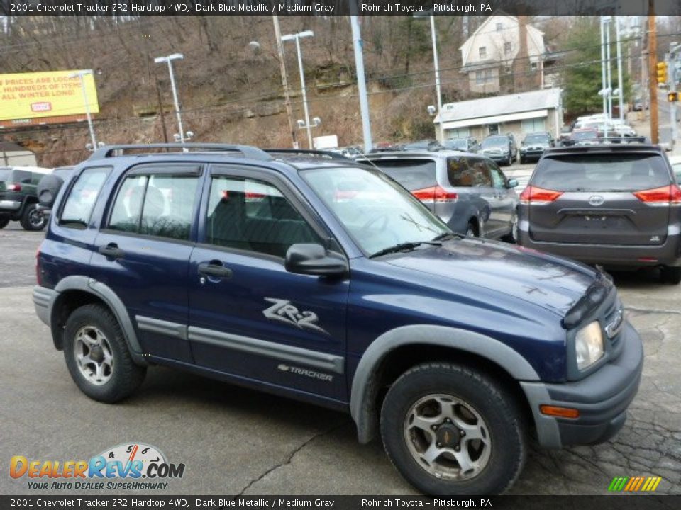 2001 Chevrolet Tracker ZR2 Hardtop 4WD Dark Blue Metallic / Medium Gray Photo #1