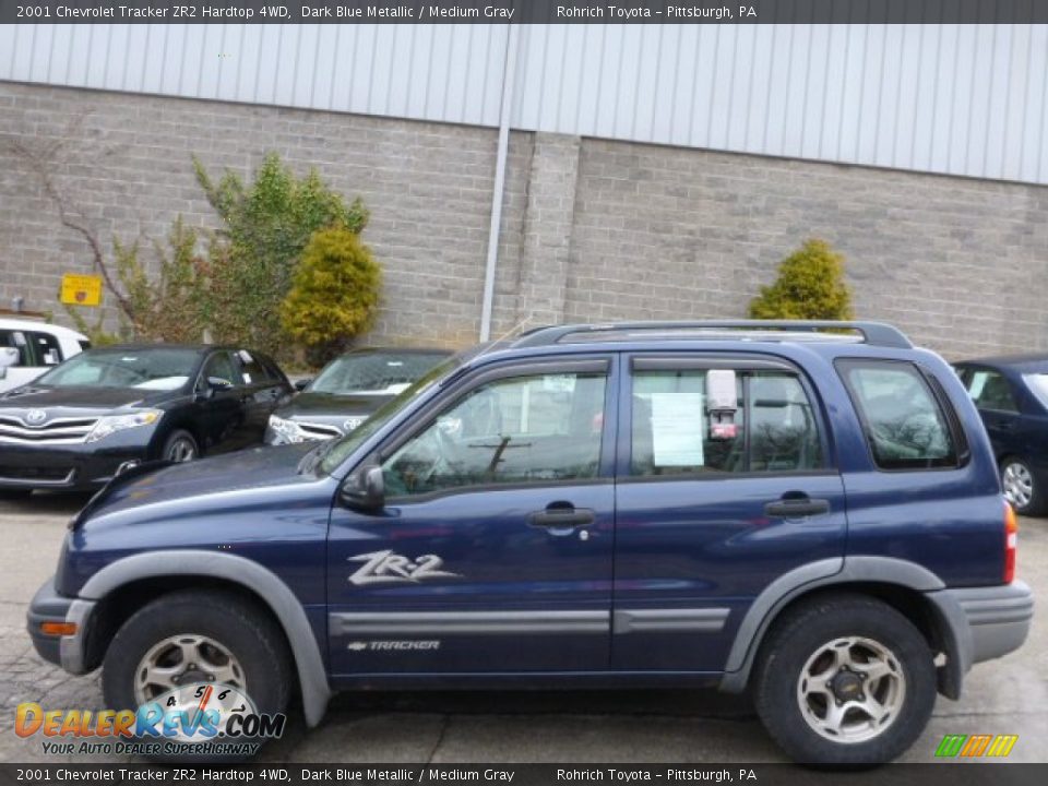 Dark Blue Metallic 2001 Chevrolet Tracker ZR2 Hardtop 4WD Photo #2