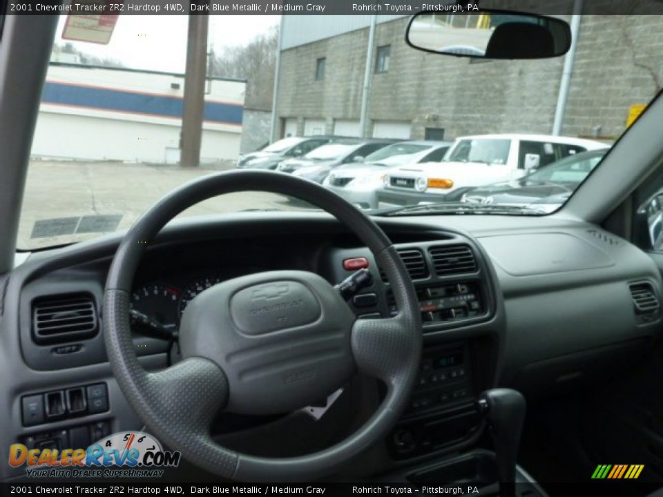 2001 Chevrolet Tracker ZR2 Hardtop 4WD Dark Blue Metallic / Medium Gray Photo #6