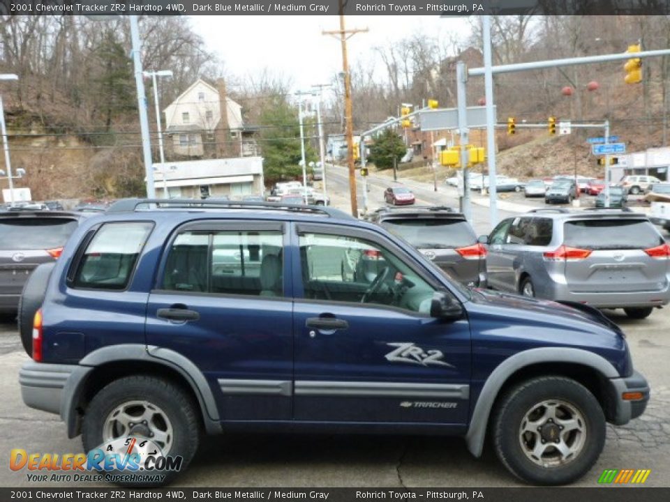 2001 Chevrolet Tracker ZR2 Hardtop 4WD Dark Blue Metallic / Medium Gray Photo #10