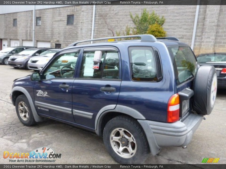 2001 Chevrolet Tracker ZR2 Hardtop 4WD Dark Blue Metallic / Medium Gray Photo #13