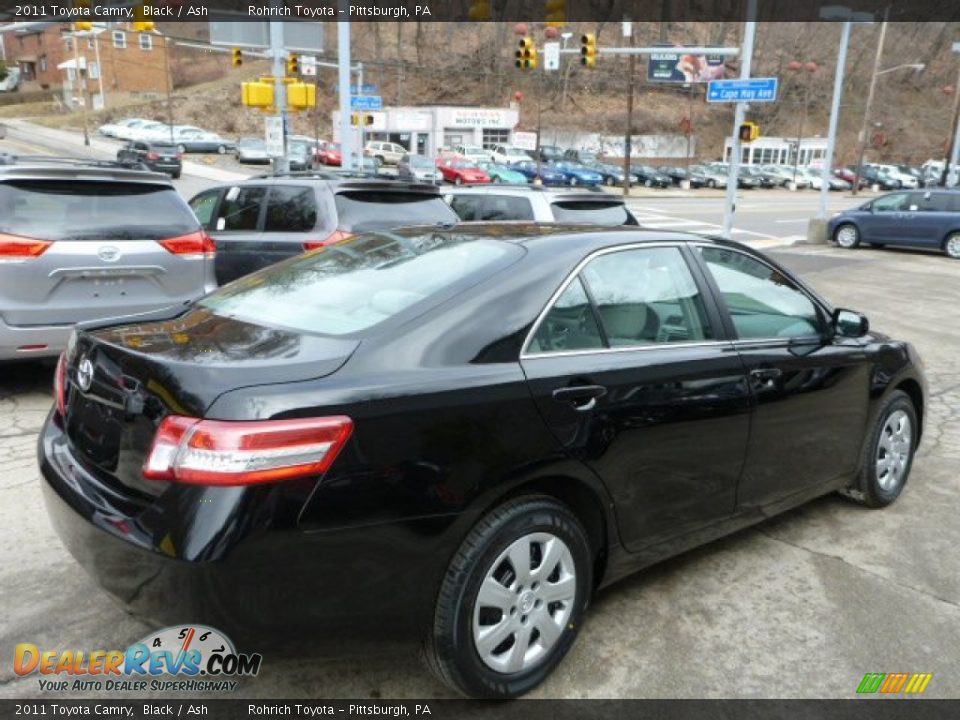 2011 Toyota Camry Black / Ash Photo #11