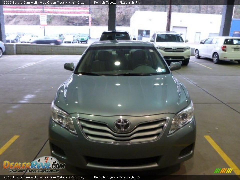2010 Toyota Camry LE Aloe Green Metallic / Ash Gray Photo #14