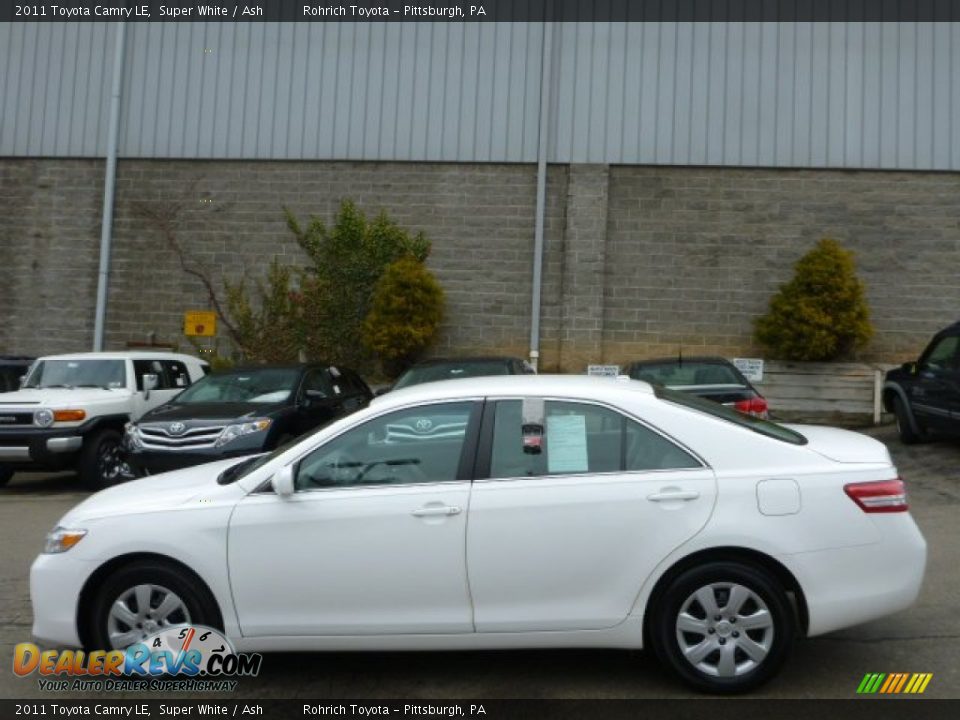 2011 Toyota Camry LE Super White / Ash Photo #2