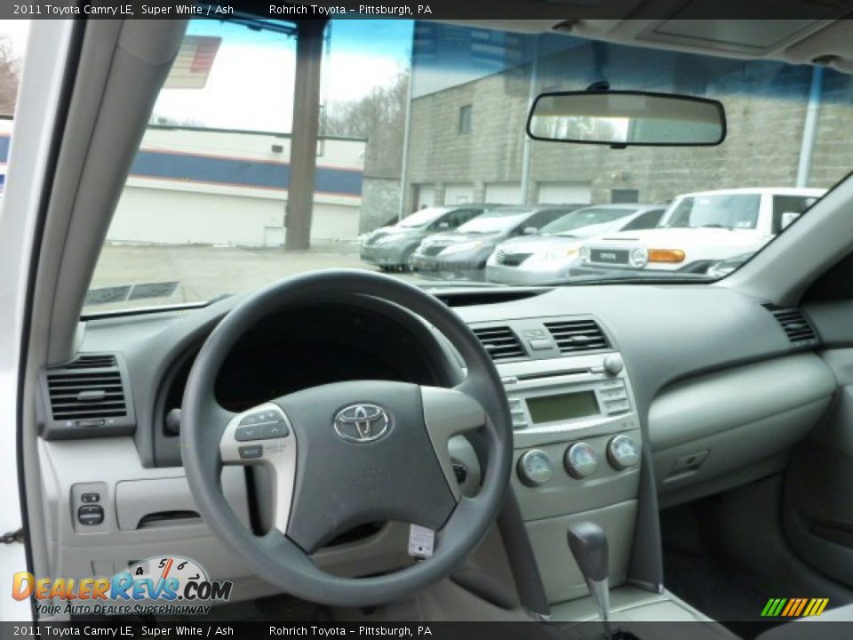 2011 Toyota Camry LE Super White / Ash Photo #6