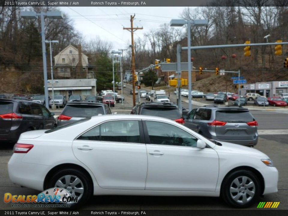 2011 Toyota Camry LE Super White / Ash Photo #10