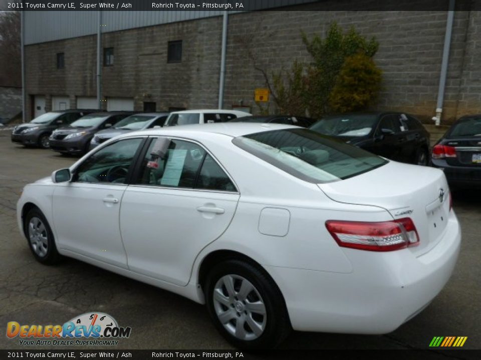 2011 Toyota Camry LE Super White / Ash Photo #13