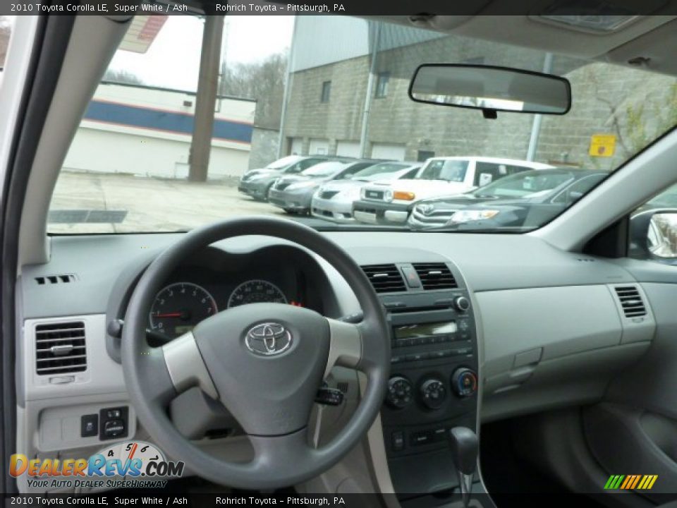 2010 Toyota Corolla LE Super White / Ash Photo #6