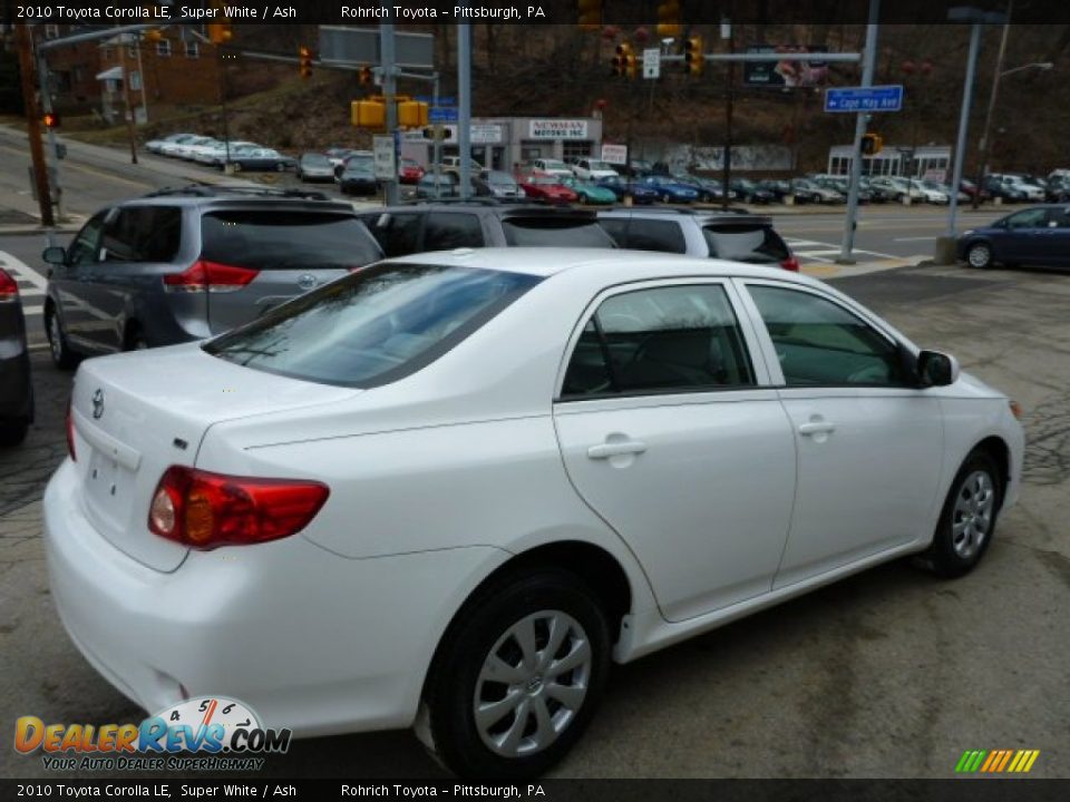 2010 Toyota Corolla LE Super White / Ash Photo #11