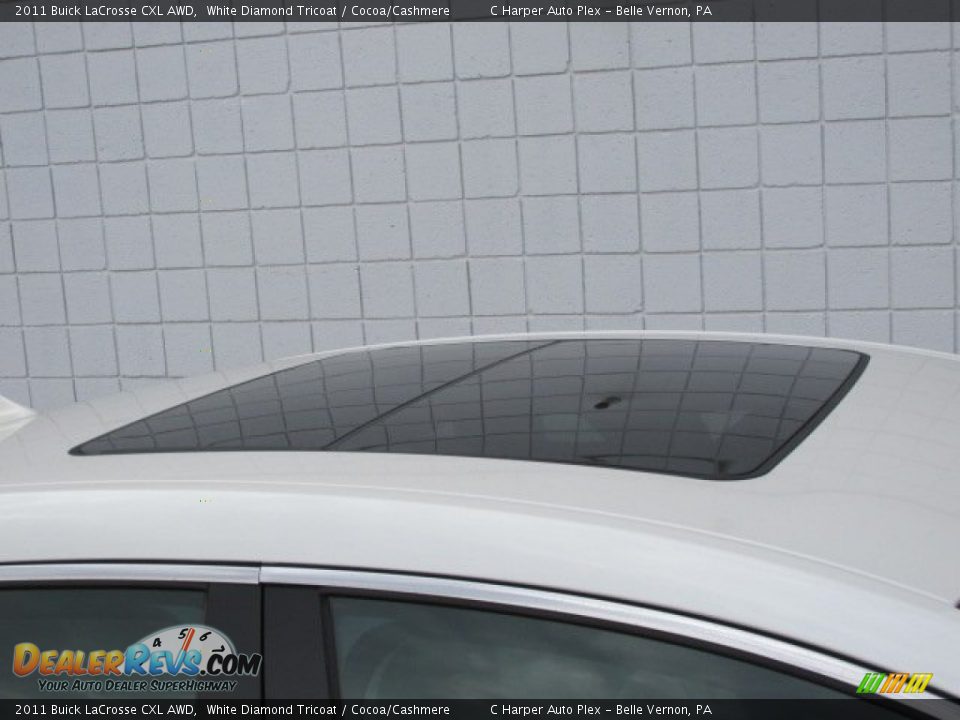 2011 Buick LaCrosse CXL AWD White Diamond Tricoat / Cocoa/Cashmere Photo #3