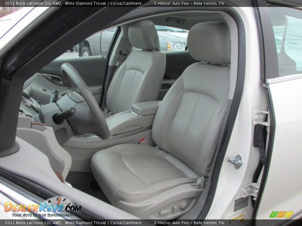 2011 Buick LaCrosse CXL AWD White Diamond Tricoat / Cocoa/Cashmere Photo #13