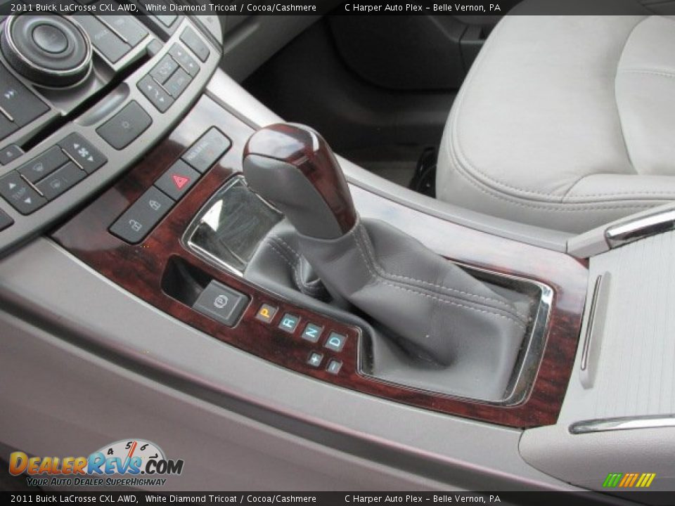 2011 Buick LaCrosse CXL AWD White Diamond Tricoat / Cocoa/Cashmere Photo #14
