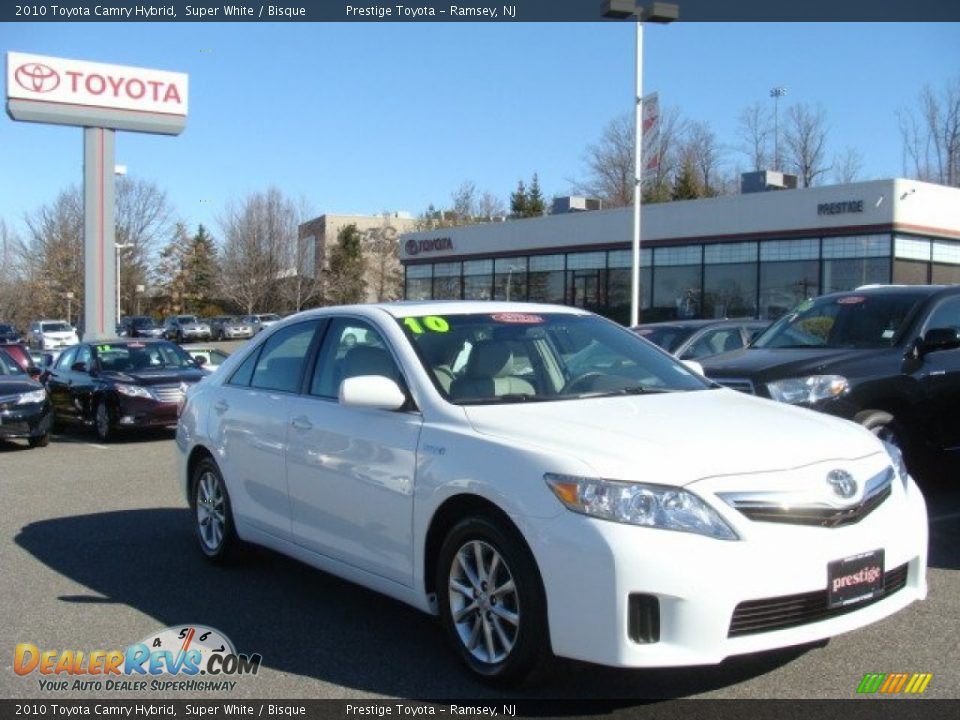 2010 Toyota Camry Hybrid Super White / Bisque Photo #1
