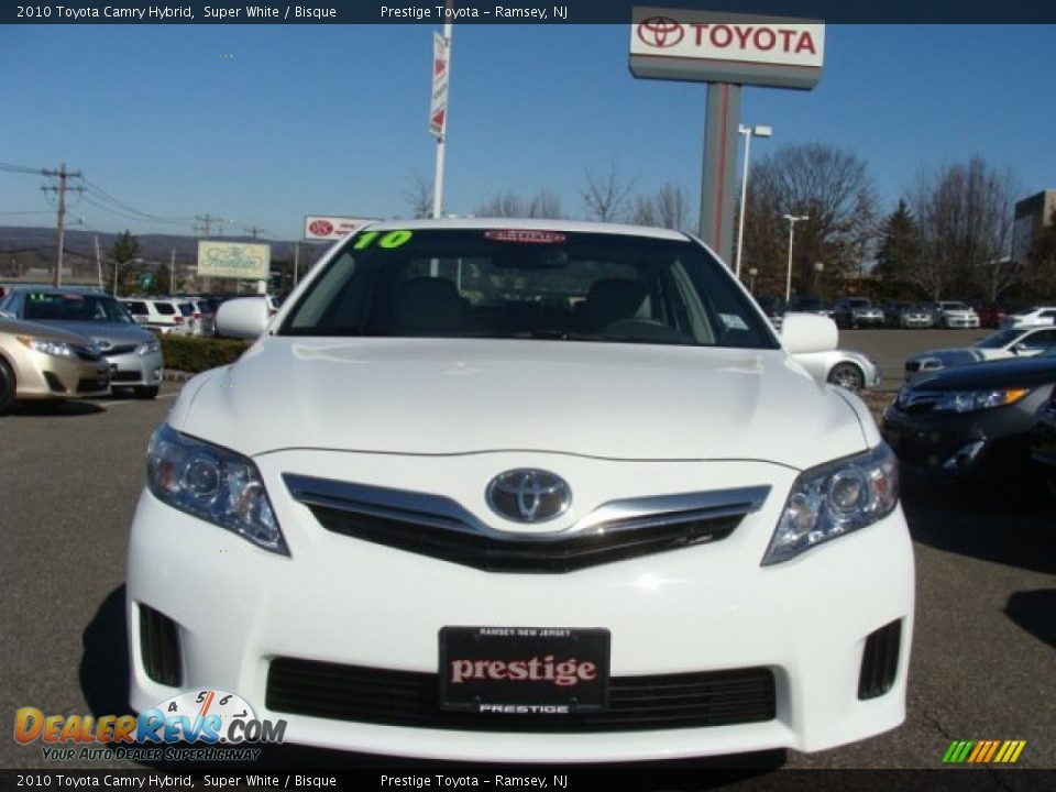 2010 Toyota Camry Hybrid Super White / Bisque Photo #2