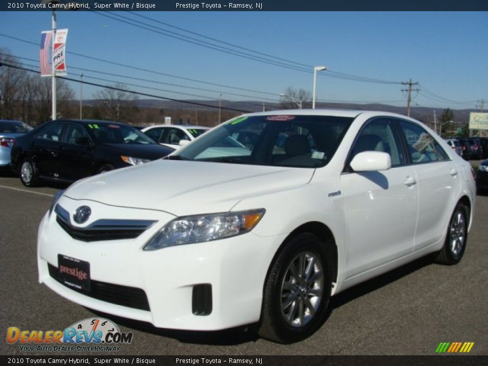 2010 Toyota Camry Hybrid Super White / Bisque Photo #3