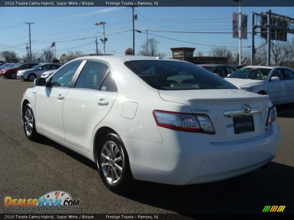 2010 Toyota Camry Hybrid Super White / Bisque Photo #4