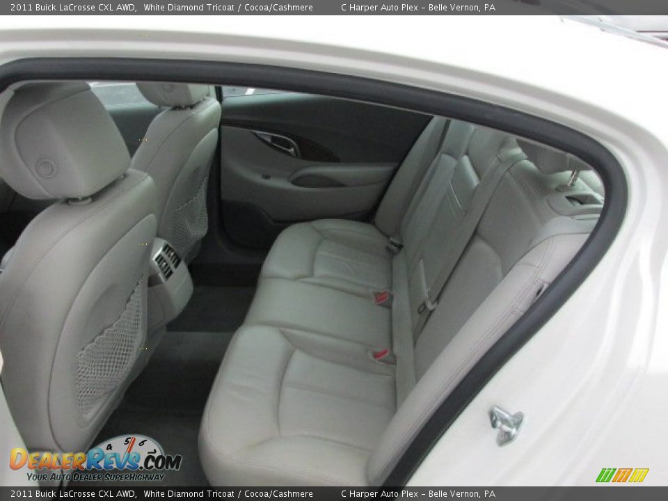 2011 Buick LaCrosse CXL AWD White Diamond Tricoat / Cocoa/Cashmere Photo #21