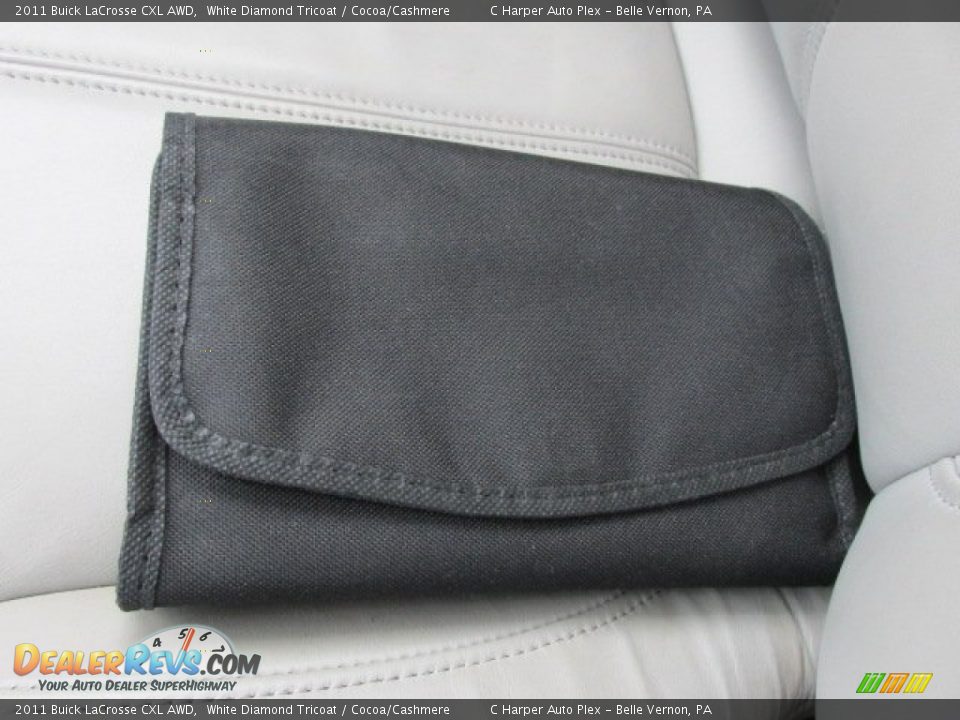 2011 Buick LaCrosse CXL AWD White Diamond Tricoat / Cocoa/Cashmere Photo #22