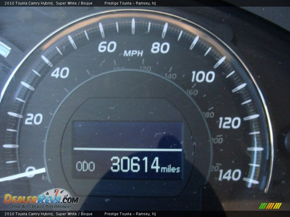 2010 Toyota Camry Hybrid Super White / Bisque Photo #10