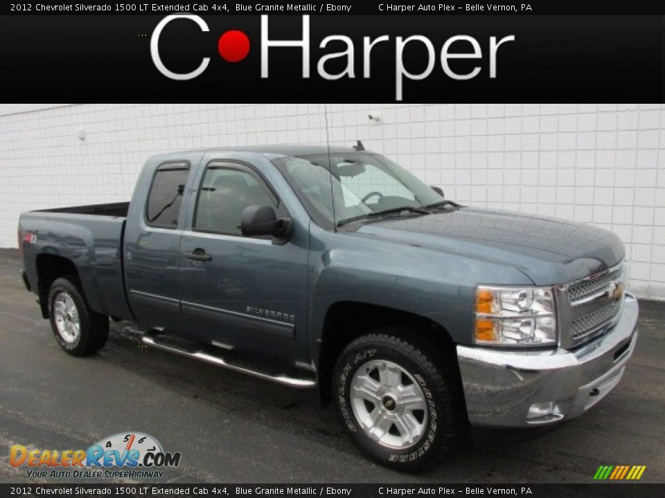 2012 Chevrolet Silverado 1500 LT Extended Cab 4x4 Blue Granite Metallic / Ebony Photo #1