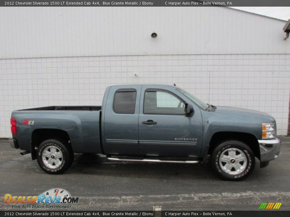 2012 Chevrolet Silverado 1500 LT Extended Cab 4x4 Blue Granite Metallic / Ebony Photo #2