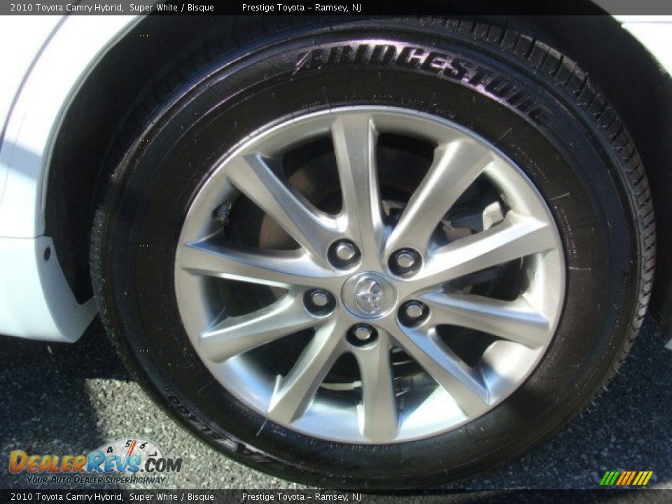 2010 Toyota Camry Hybrid Super White / Bisque Photo #14